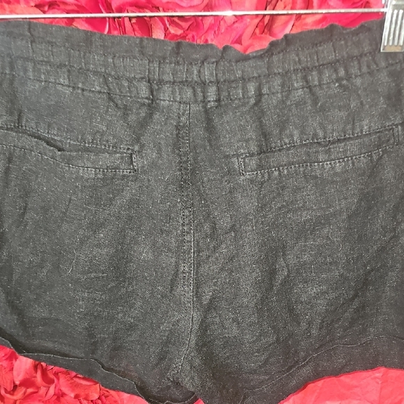 Old Navy Women's Charcoal High Waist Linen/Rayon Shorts Size 8 - Picture 8 of 8
